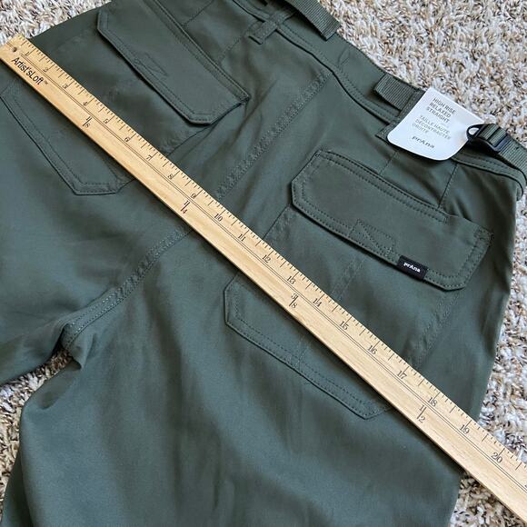 Prana Stretch Zion Cargo Pant Women's 2 Spruce 31" Inseam Relaxed Fit Straight - Picture 13 of 13